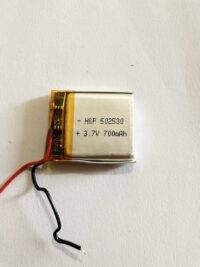 باتری لیتیوم پلیمر 502530 ظرفیت 500mAh | باتری 3.7V مینیاتوری